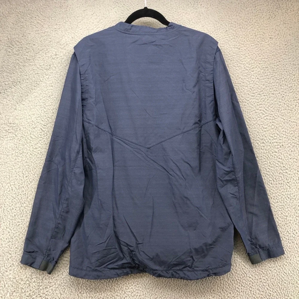 Nike Baseball Pullover Windbreaker Mens Large‎ Blue Activewear Outdoor Workout